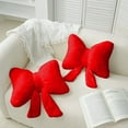 thumbnail image 4 of Decorative Pillow, Bow-Filled Lumbar Pillow, Home Decor (2 Count), 4 of 14