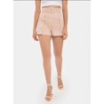 thumbnail image 6 of Cotton High-Waist Shorts with Pocket and Belt Detail, 6 of 6