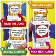 thumbnail image 2 of 100 PICS Pocket Jokes Game, Travel Family-friendly Jokes Game with 50 Double-Sided Joke Cards, 2 of 5
