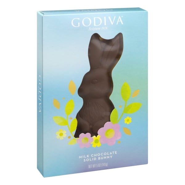 Godiva Easter Solid Milk Chocolate Bunny, 5 oz