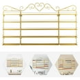 thumbnail image 5 of 5 Tiers Metal Nail Polish Holder Cosmetic Display Case Lipstick Perfume Wall-Mounted Shelf  Nail Polish Storage Racks for Home Spa Nail Salon Shop, 5 of 8