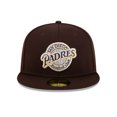 thumbnail image 2 of Men's New Era Brown San Diego Padres 2025 MLB Clubhouse 59FIFTY Fitted Hat, 2 of 7