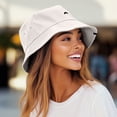 thumbnail image 5 of Dalix Lil Rainbow Embroidered Cotton Cap Outdoor Bucket Hat Womens in Parchment White S Small, 5 of 5