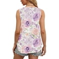 thumbnail image 5 of GERsome Womens Floral Tank Tops Sleeveless V Neck Loose Fit Flowy Tee Shirts Summer Tank Blouses for Women S-3XL, 5 of 5
