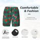thumbnail image 3 of Fotbe red and green bow tie Traje de Baño para Hombre – Shorts de Natación de Secado Rápido con Forro y Bolsillos-XX-Large, 3 of 6