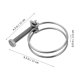 thumbnail image 2 of OUNONA 4Ud Clips Para Mangueras De Acero Inoxidable Con Instalación 360 Y Durabilidad, 2 of 6