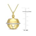 thumbnail image 2 of Lock Charm Pendant Necklace in Yellow Plated Sterling Silver with Chain, 2 of 4