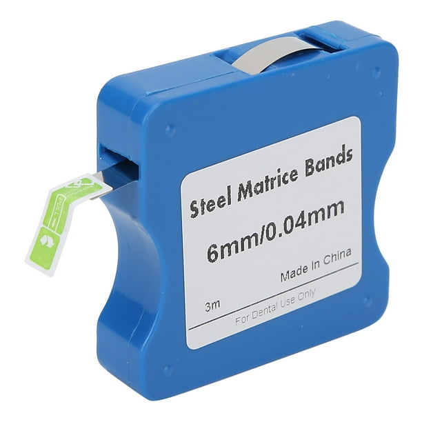 Tiras de matriz, 5 mm/6 mm/7 mm, bandas de matriz de acero inoxidable, herramientas dentales, fiel a su promesa