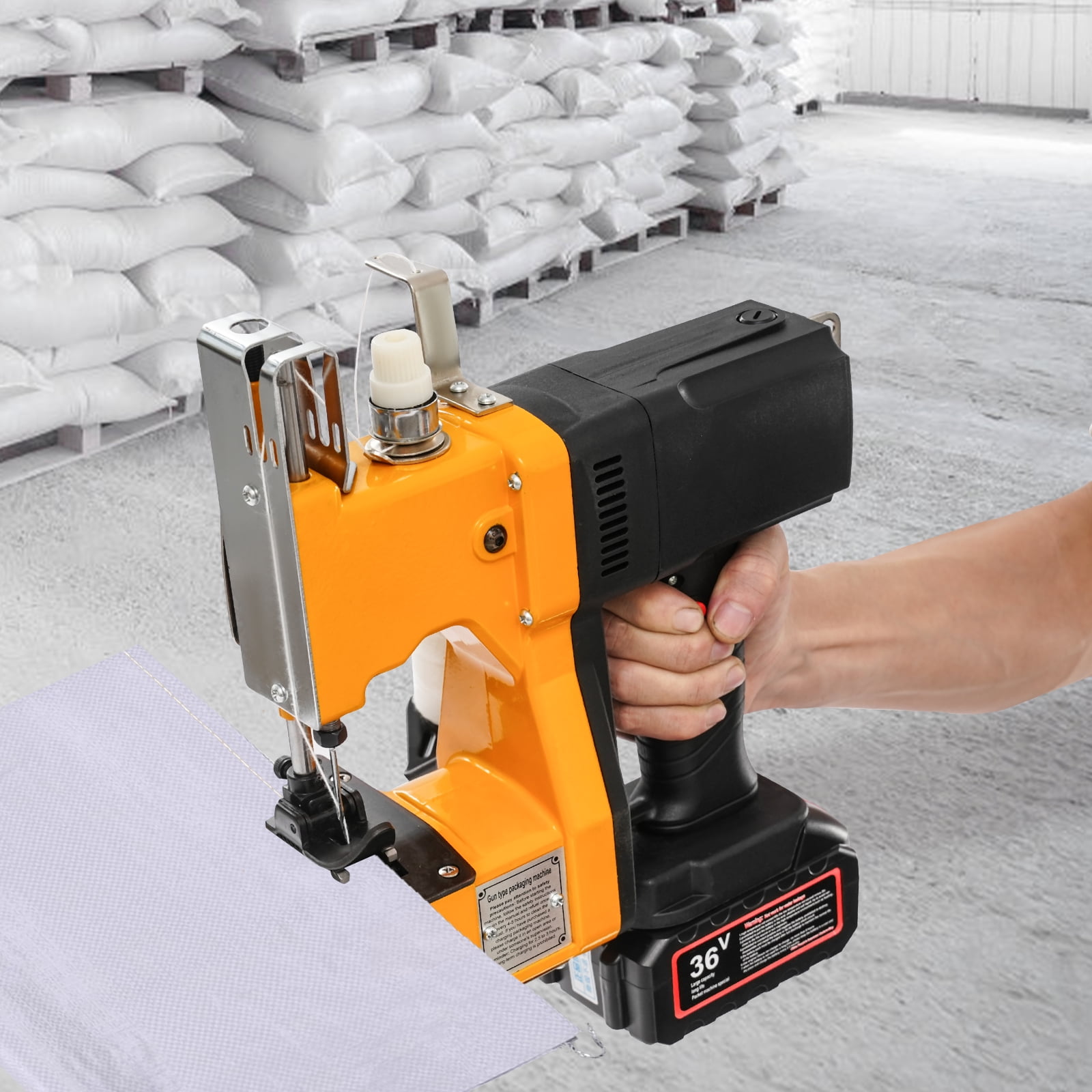 LiHUiee Bag Closer Cordless Bag Sewing Machine Handheld Industrial Bag Stitching Machine for Grain Industry