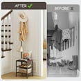 thumbnail image 6 of Coat Rack Stand Shoe Bench - 3 in 1 Coat Hall Tree with Shoe Storage With Benches Small Metal Shoes Shelf for Entryway Living Room Bedroom Hallway Mudroom, 6 of 7