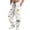 C-Multicolor, variant on Men's Patchwork Drawstring Pants Loose Casual Performance Trousers for Events and Parties L A-Multicolor