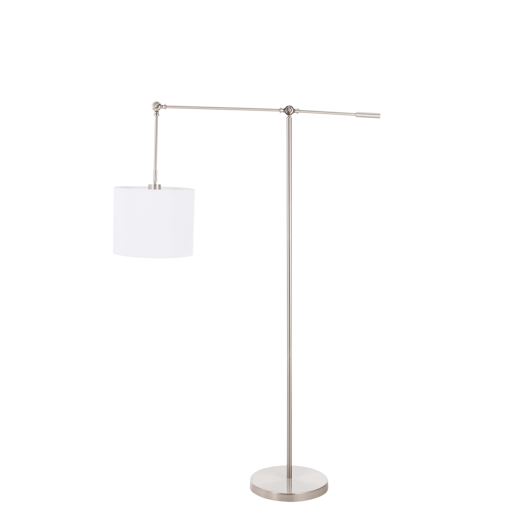 64" Arc Floor Lamp Standing Lamp w Adjustable Shade and Arms for Home