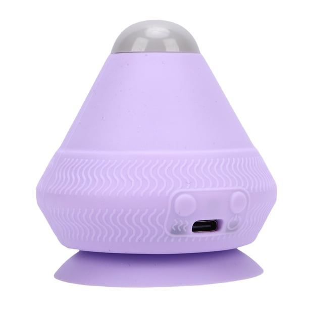Bola De Automasaje Montable, Bola De Cono De Masaje De Liberación Miofascial Con Ventosa Con 2 Niveles De Calor, Herramienta De Masaje Portátil Recargable Para Oficina En Casa