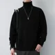 thumbnail image 5 of Suéter de punto para hombre, holgado, de cuello alto, estilo vintage, informal, de moda coreana, de cachemira y manga larga, 5 of 5