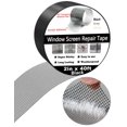 thumbnail image 2 of Window Screen Repair Tape, 2 in X 40 FT (480IN) Black Screen Patch Repair Kit, 3-Layer Strong Adhesive Invisible Screen Tape Mesh Repair for Windows, Doors Garage Mosquito Net Magnetic Screen, 2 of 5