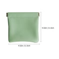 thumbnail image 4 of KAKOWELY 2Ud Bolsa Para Monedas Verde De Cuero PU Con De Para Almacenamiento Y Uso Diario, 4 of 5