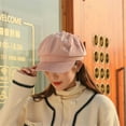 thumbnail image 6 of Ladies Womens Girls Corduroy Baker Boy Peaked Cap Winter Newsboy Hat, 6 of 9