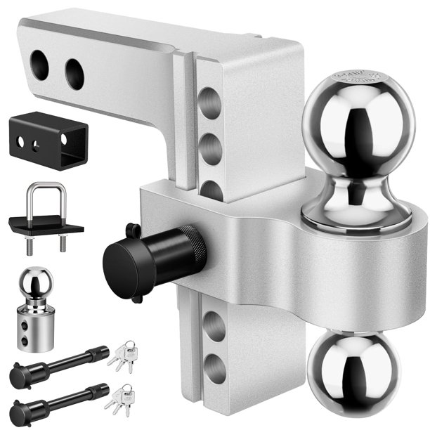 Enganche para remolque Kohree 6 ajustable con 3 bolas 1-7/8, 2, 2-5/16