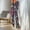 Navy, variant on Dianli Pajama Set Sleepwear Women Casual Printed Long Sleeve Lapel Top And Relaxed Pants Soft Breathable Blend Comfortable Homewear Nightwear Loungewear