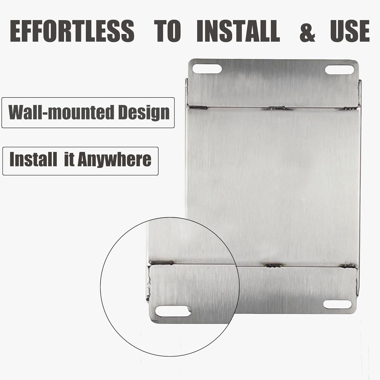NEMA Steel Electrical Enclosure Box 12x12x6 304 Stainless Steel Explosion Proof Electrical Box IP66 Waterproof & Dustproof Outdoor/Indoor NEMA 4X Stainless Steel Enclosure