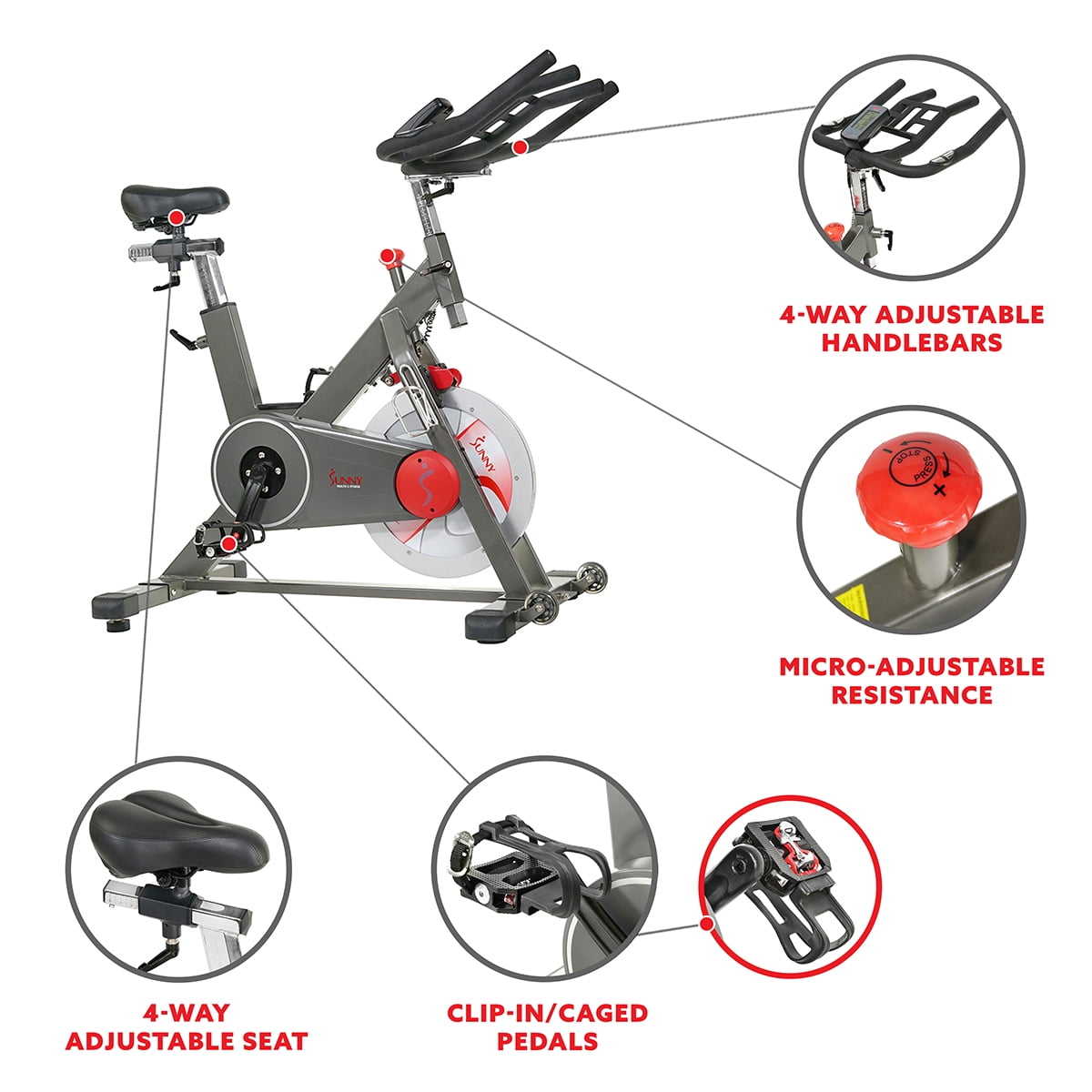 Sunny Health & Fitness Training Cycling Bike - SF-B1913