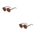 thumbnail image 2 of Gafas de sol redondas Qarigey para niños accesorios de ropa de moda protección para los ojos lavanda violeta 2piezas, 2 of 6