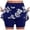 Blue, variant on Skirts for Women Skirt Product Women Elastic Yoga Culottes Athletic Shorts Lightweight High Waist Floral Print Shorts Skirt With Pocket Blue XL