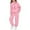 Pink, variant on SUXIAN Fall Outfits Girls Long Sleeve Hooded Pullover and Jogger Pants Soft Casual Two Piece Comfy Tracksuit for Big Kids Youth Toddler Playwear Purple 9-10 Years