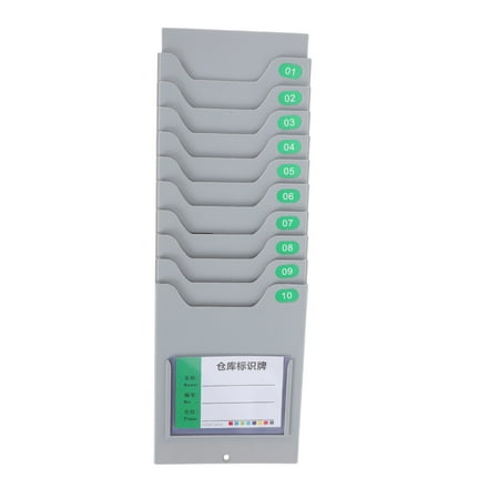 

NUOLUX 1pc Warehouse Material Cards Shelf Magnetic Control Cards Rack Wall-mounted Rack