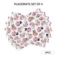 thumbnail image 5 of Rocae French Bulldog Duck Printed Heat Resistant Place Mats,Classic Hemstitch Cloth Fabric Placemats Imitation Linen Place Mat Table Mats 18x12 inch, 5 of 5