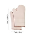 thumbnail image 3 of qILAKOG Silicone Heat Resistant Gloves, 12.4*7.48 Inch Thickened and Lengthened Baking Oven Gloves, Specially Designed for Kitchen Baking, Insulating and Heat Resistant Hand Covers, 3 of 6