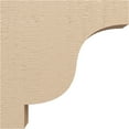 thumbnail image 3 of 4"W x 16"D x 16"H Thin Newport Rough Cedar Woodgrain TimberThane Corbel, Primed Tan, 3 of 6