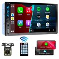 thumbnail image 1 of Radio para auto Leadfan de 7" con pantalla táctil Apple CarPlay y Android, 1 of 6