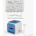 thumbnail image 4 of Digital Alarm Clock Bedside Punto Blanco Alarm Clocks for Kids with 7 Color Changing LED Lights (battery not included), 4 of 5