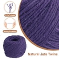 thumbnail image 3 of Uxcell Cuerda de Yute Natural de 50 Metros, Cuerda de Yute de 2 mm, Cuerda de Yute para Manualidades, Envoltura de Regalos, Decoración, Empaque, Jardinería, Soporte para Plantas, Morado, 3 of 6