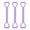 purple, variant on ZZkhGO 3-Pack Elastic Exercise Bands with Handles, Non-Slip Resistance Bands, Portable Workout Equipment for Home Gym Travel Yoga Pilates, Blue