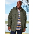 thumbnail image 4 of Boulder Creek By Kingsize Men's Big & Tall 9 Pocket Twill Utility Jacket With Removable Hood, 4 of 6