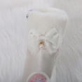 thumbnail image 4 of Otqutp 3-13 Years Non Slip Shoes Children Autumn Winter Warm Cotton Boots Embroidered Boots National Style Boots Princess Cotton Boots(White,5-5.5 Years), 4 of 5