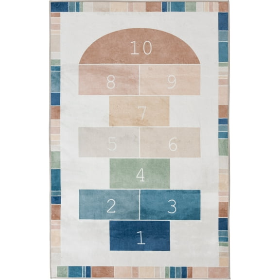 Mainstays 36"x56" Hopscotch Faux Fur Indoor Area Rug
