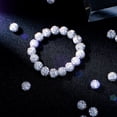 thumbnail image 4 of Rhinestone Beads,Crystal Beads,100 Pcs Polymer Clay Beads,Round Ball Clay Beads - Ice Baseball Bling Style,0.3 in Diamond Beads for Necklace Bracelet Earring Jewelry Making and DIY Decoration,Silver, 4 of 8