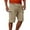 Khaki, variant on Men's Capri Work Shorts, 7-Inch Inseam Multi-Pocket Cotton Cargo Shorts for Outdoor Activities & Casual Wear ,Khaki M