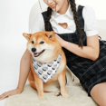 thumbnail image 2 of KLL Cool Dog Dog Bandanas,Triangle Reversible Pet Scarf for Small Medium Large and Extra Large Dogs-Small, 2 of 4