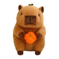 thumbnail image 3 of Carpincho de peluche de juguete figura de peluche de juguete Capibara decoración del hogar cómodo lindo capibara animal de peluche para adultos, 3 of 9