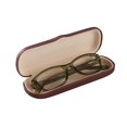 thumbnail image 6 of Hard Shell Eyeglass Case Clamshell for Small Frames, Reading Glasses for Women Men Eyeglasses, Metallic Matte Burgundy, 6 of 6