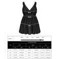 thumbnail image 3 of Duvowe Plus Size Swim Dress for Women Ruffle Trim Swimsuit V Neck Two Piece Bathing Suits, 3 of 10
