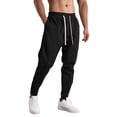 thumbnail image 3 of MXALUOB Men's Running Pants Ankle Zipper Tapered Jogger Pant Elastic Waist Athletic Trousers with Zip Pockets for Training Fitness, 3 of 7