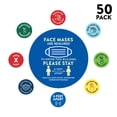 thumbnail image 2 of Koyal Wholesale Social Distancing Face Mask Are Required To Enter Building Business Signs, 50 Labels, Vinyl Decals, 2 of 5