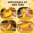 thumbnail image 2 of Banana Shaped Fruit Vegetable Squishy Soft Slow Rebound Stress Relief Fidget Toy, 2 of 5