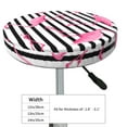 thumbnail image 4 of Haiem Flamingos Cushion Round Bar Chair Seat Cover Bar Chair Cushion Covers Elastic Washable Bar Chair Cover,Protects from Scratches and Stains-12 inch, 4 of 7