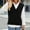 Black, variant on Juslio Women Sweaters Pullovers Sweaters vests Sweaters V Neck Sleeveless Knit Beige